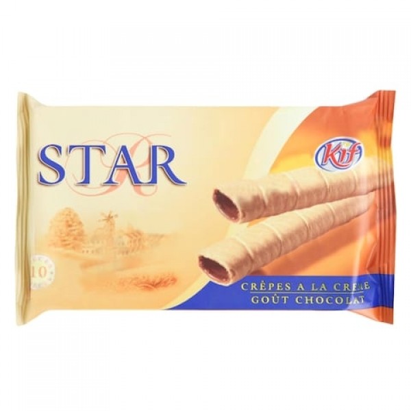 STAR BISCUIT ROLLS  CHOCOLATE 60G