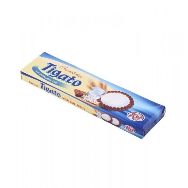 TIGATO BISCUITS TARTELETTE MILK CHOCOLATE 125G