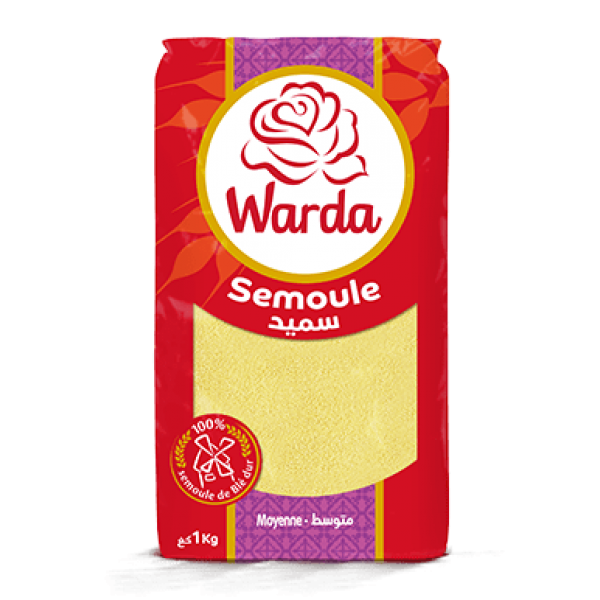 WARDA SEMOLINA MEDIUM 1KG 