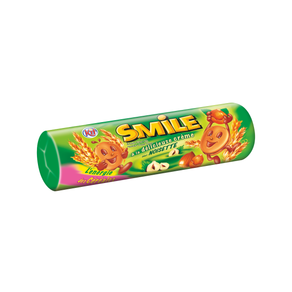 SMILE BISCUIT HAZELNUTS CREAM 190G 