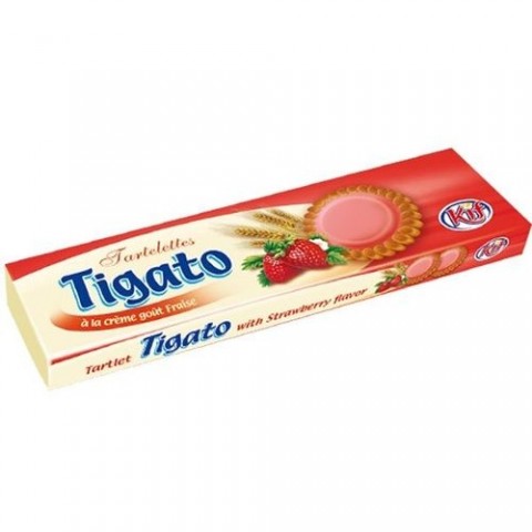 TIGATO BISCUITS TARTELETTE STRAWBERRY 125G