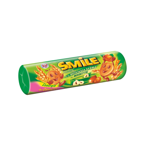 SMILE BISCUIT HAZELNUTS CREAM 190G 